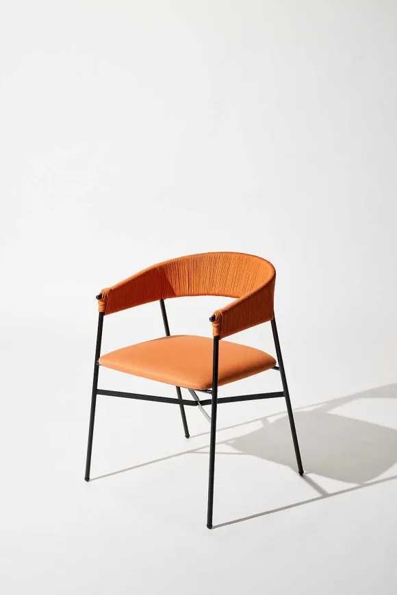 Tucurinca | Dorothee Schumacher Maye Indoor Chair Mix Rojo Vino/Orange