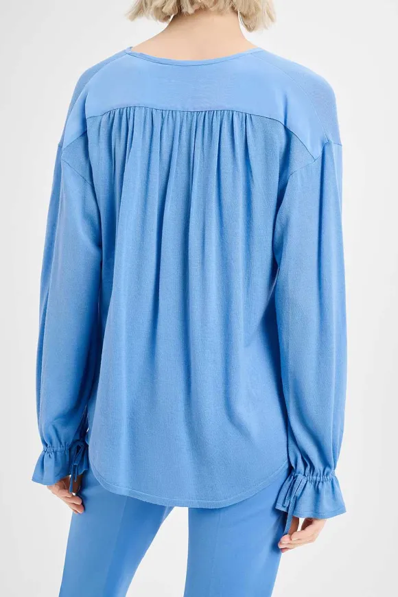 Strick | Dorothee Schumacher Merino Elegance Pullover Cozy Blue