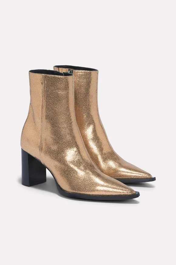 Schuhe | Dorothee Schumacher Metallic Chic Bootie Structured Gold