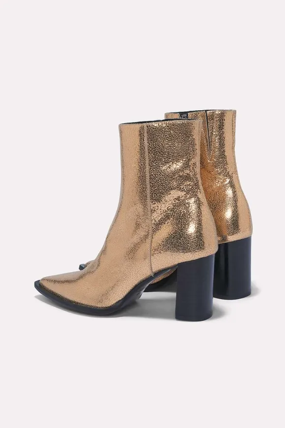 Schuhe | Dorothee Schumacher Metallic Chic Bootie Structured Gold