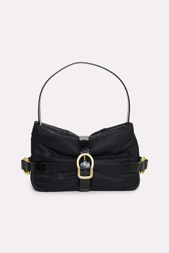 Taschen | Dorothee Schumacher Modern Statement Handbag Black With Matte Gold Trims