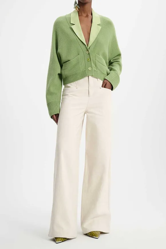 Strick | Dorothee Schumacher Modern Statements Cardigan Soft Green