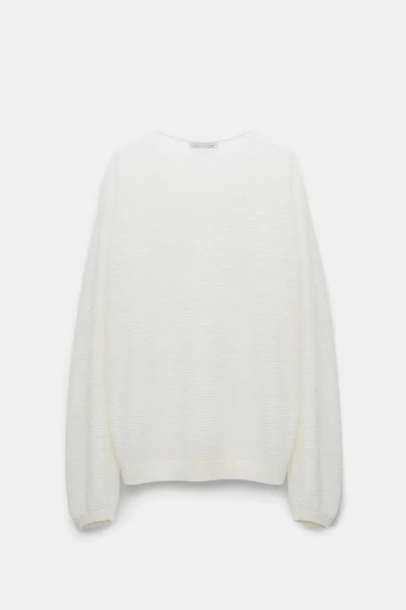 Strick | Dorothee Schumacher Playful Softness Pullover Camellia White