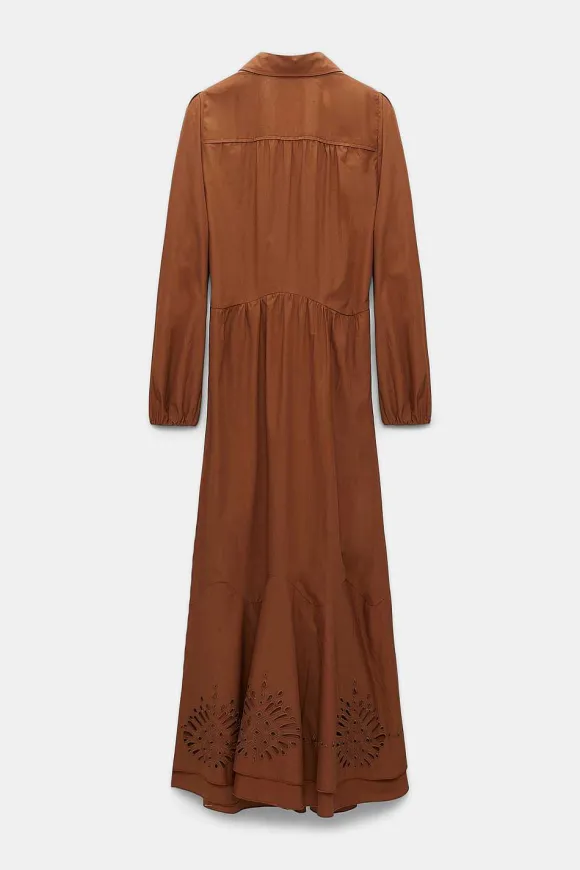 Kleider | Dorothee Schumacher Poplin Power Dress Cozy Brown