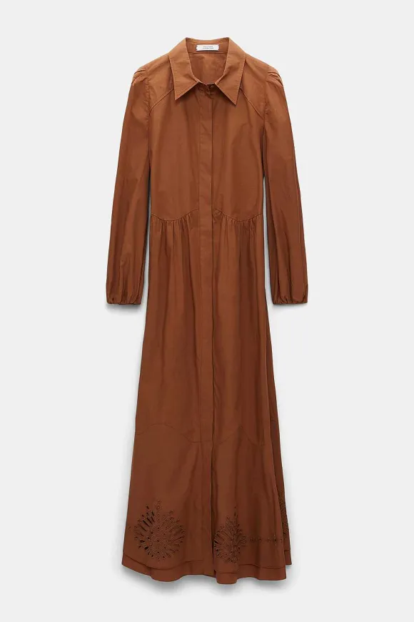 Kleider | Dorothee Schumacher Poplin Power Dress Cozy Brown