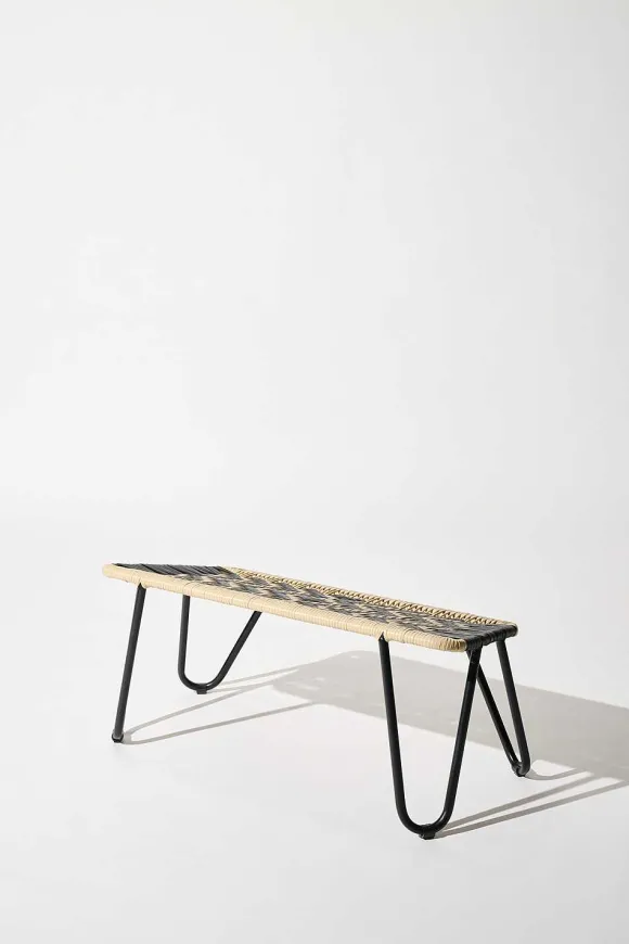 Tucurinca | Dorothee Schumacher Prii Love Foot Bench Black Beige Mix