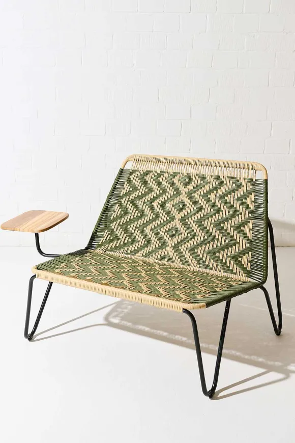 Tucurinca | Dorothee Schumacher Prii Love Seat Bench Verde Militar