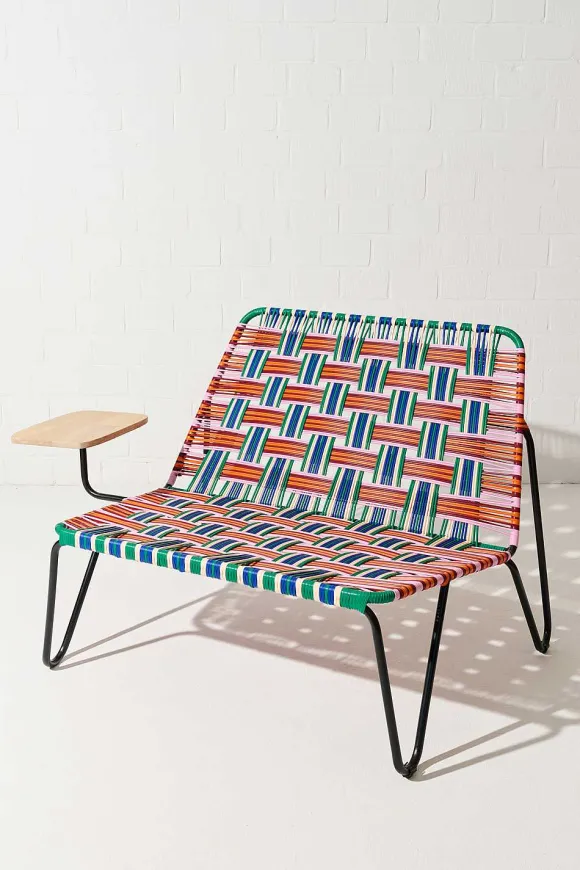 Tucurinca | Dorothee Schumacher Prii Love Seat Bench Rojo Azul Mix