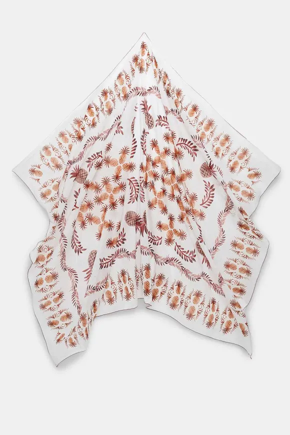 Small Accessories | Dorothee Schumacher Printed Summer Pareo Brown Pineapples