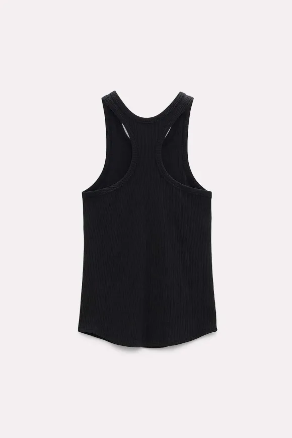 Shirts & Tops | Dorothee Schumacher Ribbed Seduction Top Pure Black