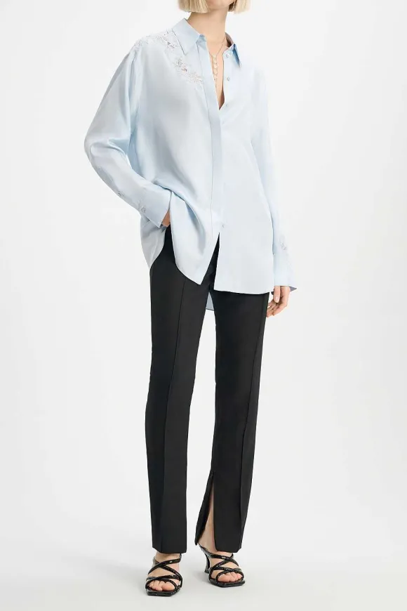 Blusen | Dorothee Schumacher Sensual Coolness Blouse Soft Blue