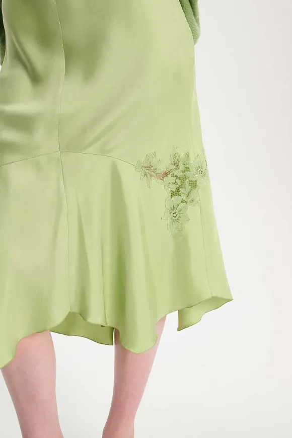 Kleider | Dorothee Schumacher Sensual Coolness Dress Happy Green