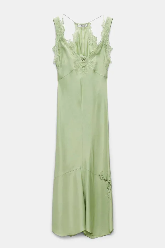 Kleider | Dorothee Schumacher Sensual Coolness Dress Happy Green