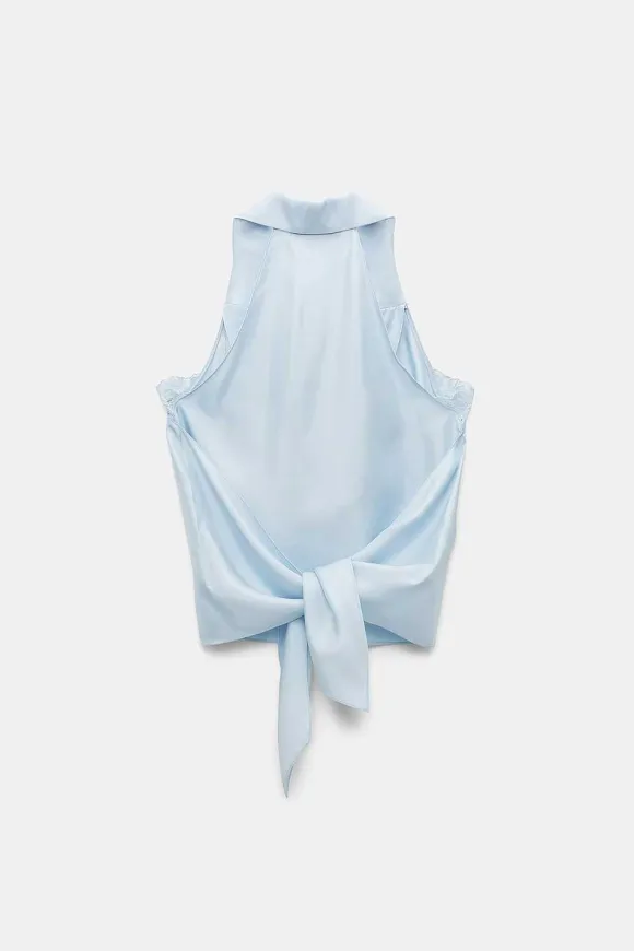 Shirts & Tops | Dorothee Schumacher Sensual Coolness Top Soft Blue