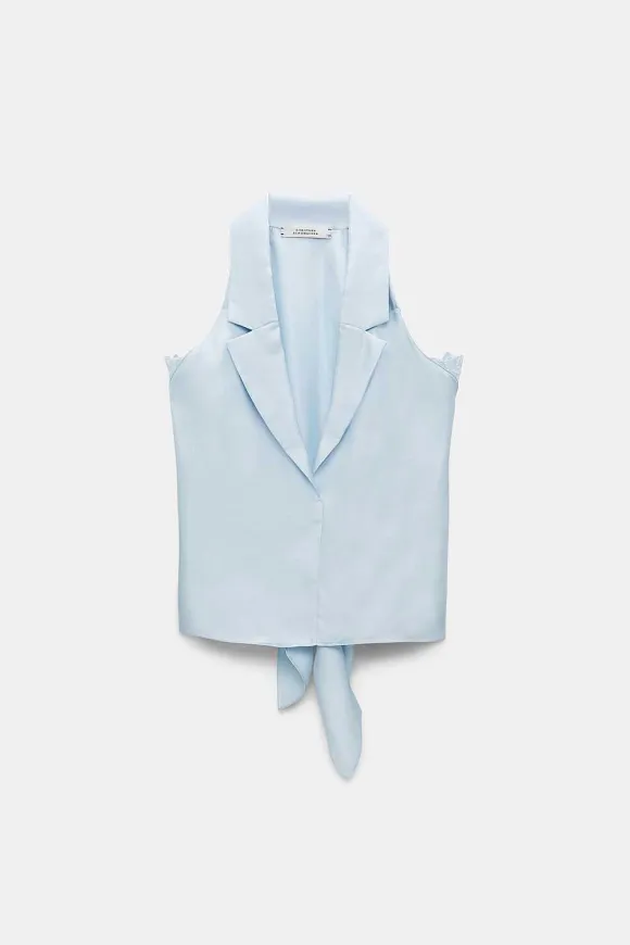 Shirts & Tops | Dorothee Schumacher Sensual Coolness Top Soft Blue