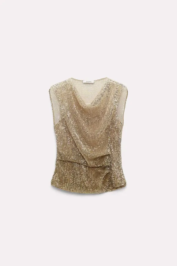 Shirts & Tops | Dorothee Schumacher Shimmering Dreams Top Shimmering Gold