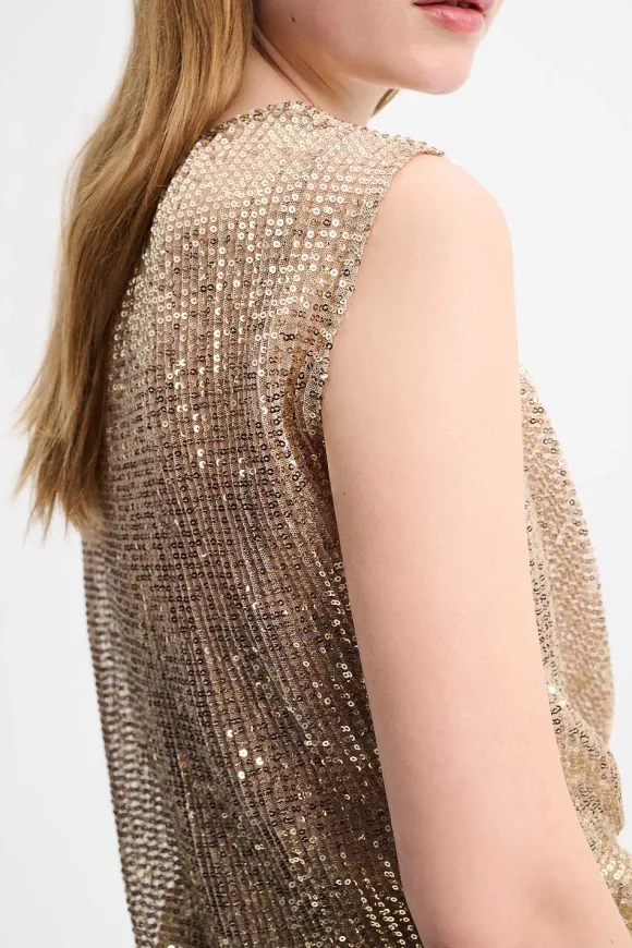 Shirts & Tops | Dorothee Schumacher Shimmering Dreams Top Shimmering Gold