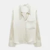 Blusen | Dorothee Schumacher Shiny Statement Blouse Shaded White