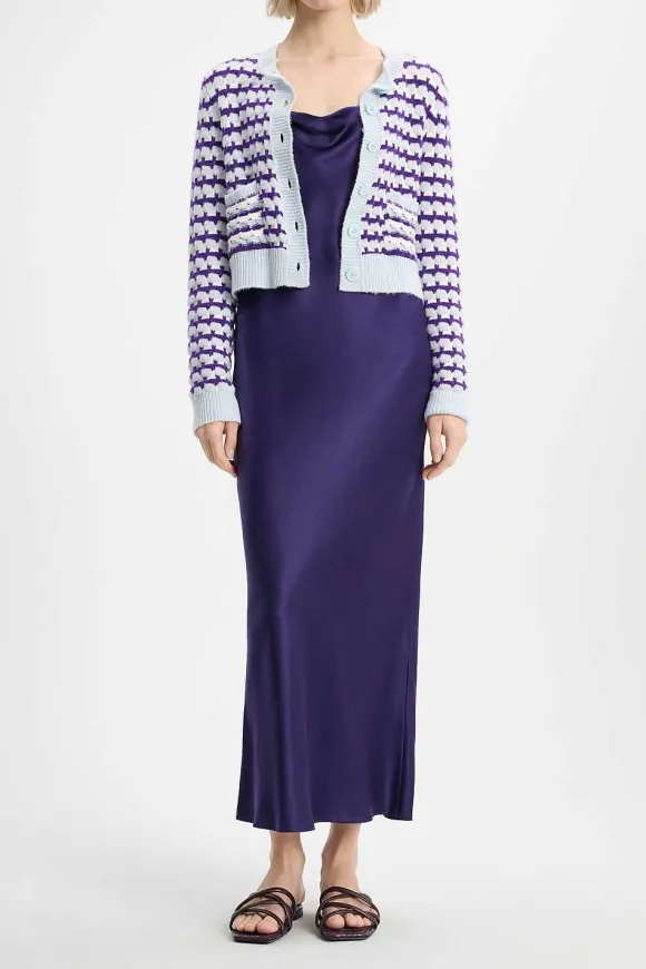 Kleider | Dorothee Schumacher Shiny Statement Dress Dark Purple