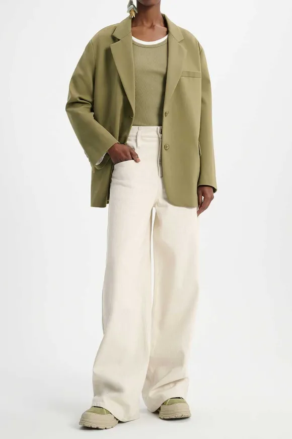 Shirts & Tops | Dorothee Schumacher Simply Timeless Top Dark Shiny Khaki