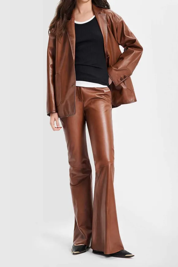 Blazer | Dorothee Schumacher Sleek Statement Jacket Brown Sugar