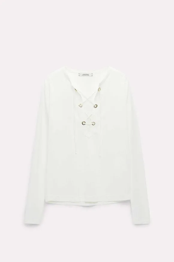 Shirts & Tops | Dorothee Schumacher Soft Lacing Shirt Camellia White