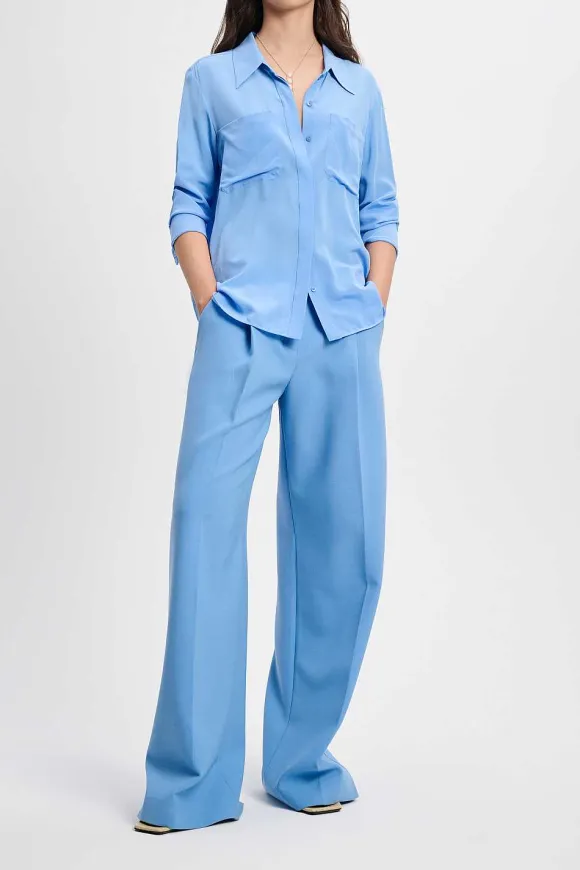 Blusen | Dorothee Schumacher Sophisticated Volumes Blouse Cornflower Blue