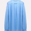 Blusen | Dorothee Schumacher Sophisticated Volumes Blouse Cornflower Blue