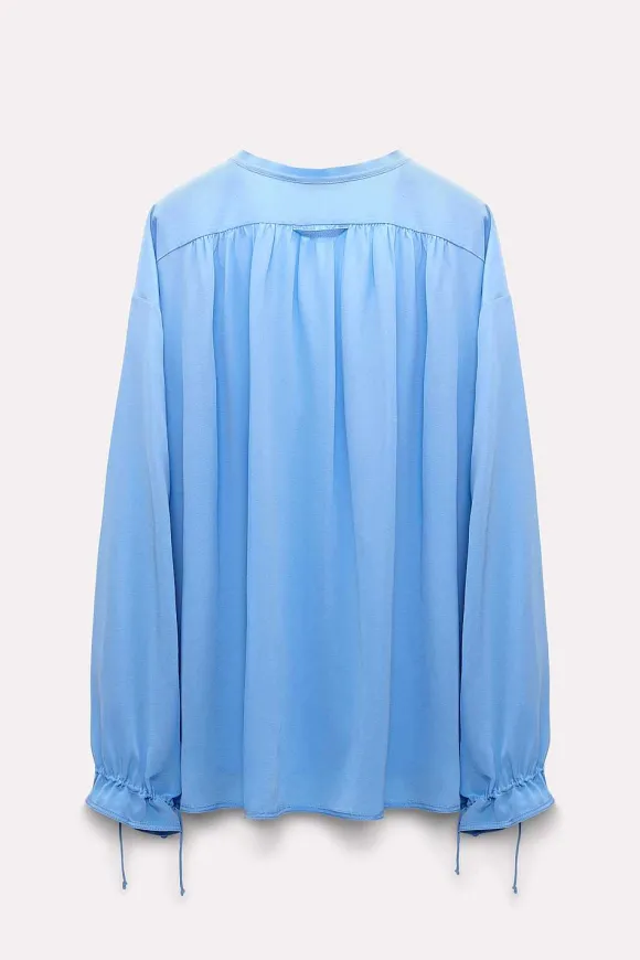 Blusen | Dorothee Schumacher Sophisticated Volumes Blouse Cornflower Blue