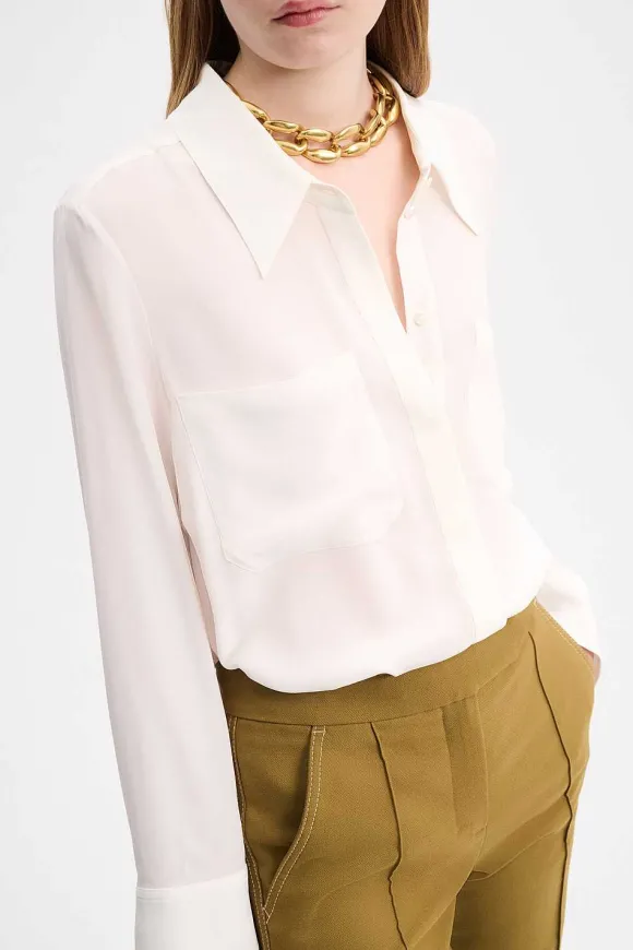 Blusen | Dorothee Schumacher Sophisticated Volumes Blouse Camellia White