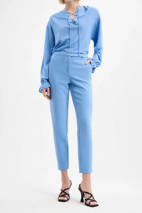 Hosen | Dorothee Schumacher Striking Coolness Pants Cornflower Blue