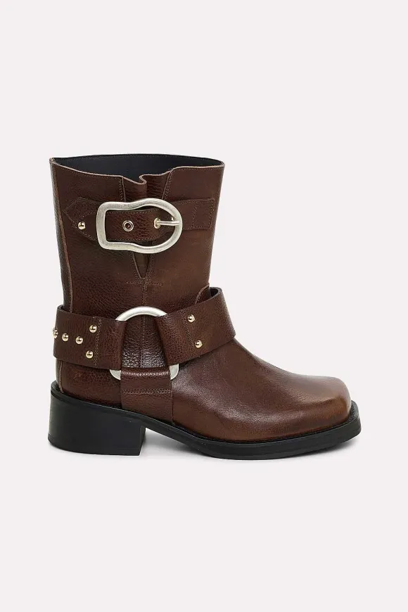 Schuhe | Dorothee Schumacher Strong Femininity Short Biker Boot True Brown