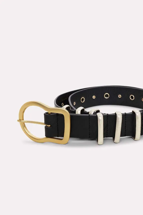 Gürtel | Dorothee Schumacher Strong Femininity Studded Belt Pure Black