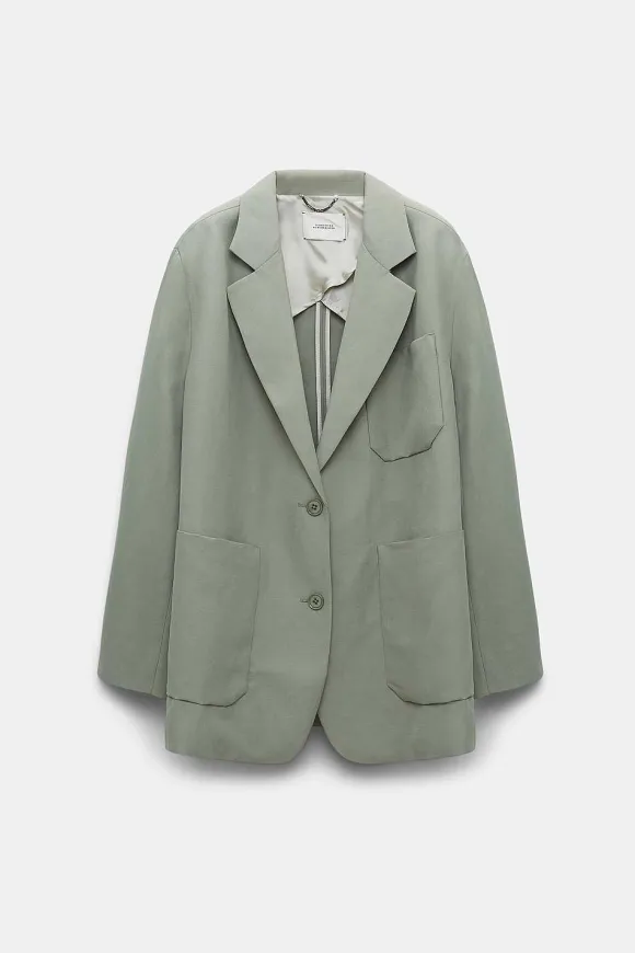 Blazer | Dorothee Schumacher Summer Cruise Jacket Pale Khaki