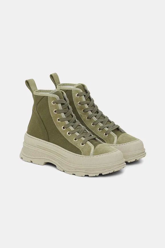 Schuhe | Dorothee Schumacher Summer Sportiness Hi-Top Structured Green