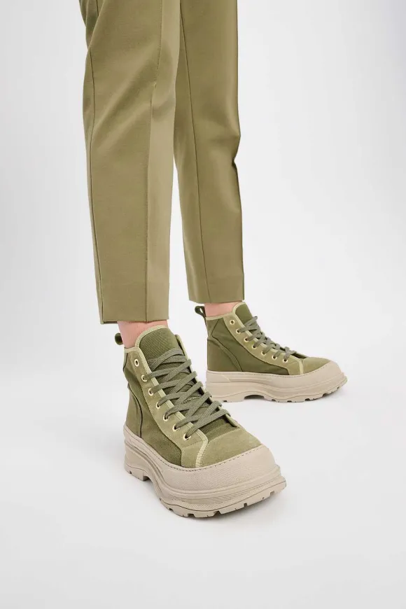 Schuhe | Dorothee Schumacher Summer Sportiness Hi-Top Structured Green