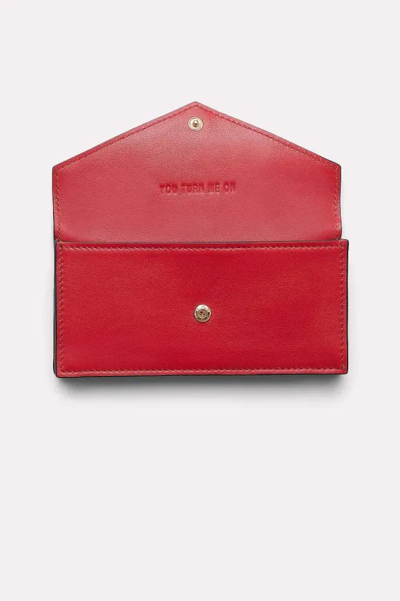 Small Accessories | Dorothee Schumacher Take Me With You Envelope Wallet Cherry Red