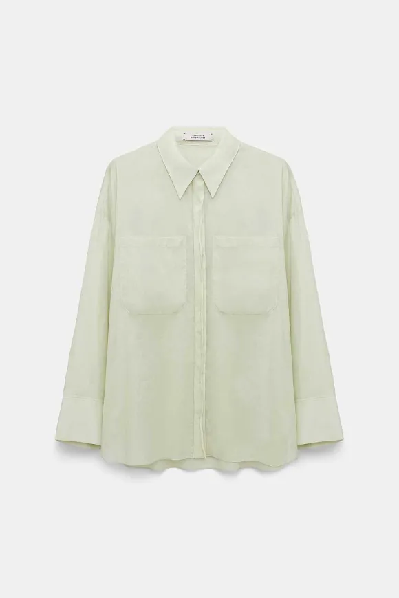 Blusen | Dorothee Schumacher Transparent Fantasy Blouse Light Lime