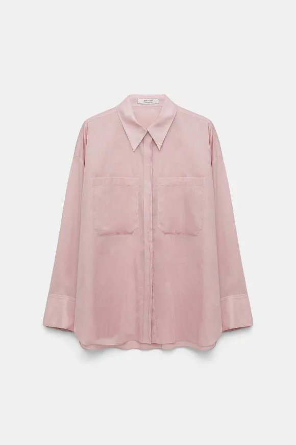 Blusen | Dorothee Schumacher Transparent Fantasy Blouse Light Rose