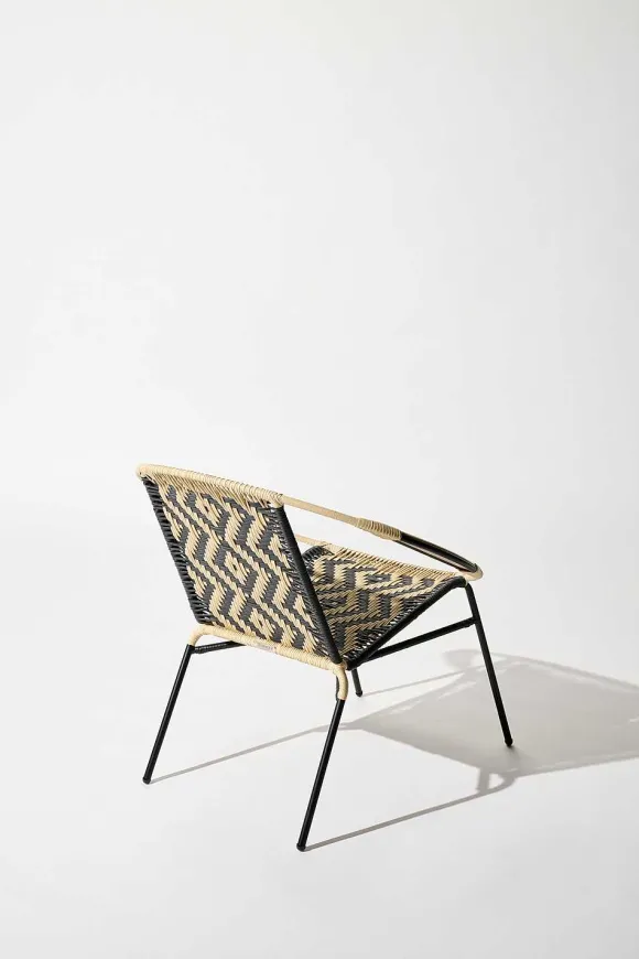 Tucurinca | Dorothee Schumacher Tucurinca Lounge Chair Black Beige Mix