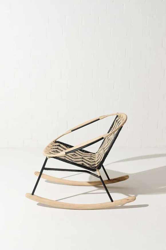 Tucurinca | Dorothee Schumacher Tucurinca Rocking Chair Black Beige Mix