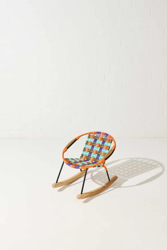 Tucurinca | Dorothee Schumacher Tucurinquita Kids Rocking Chair Naranja Verde Militar Mix