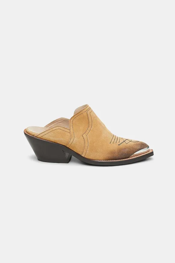 Schuhe | Dorothee Schumacher Waxed Statement Mule Cowboy Camel