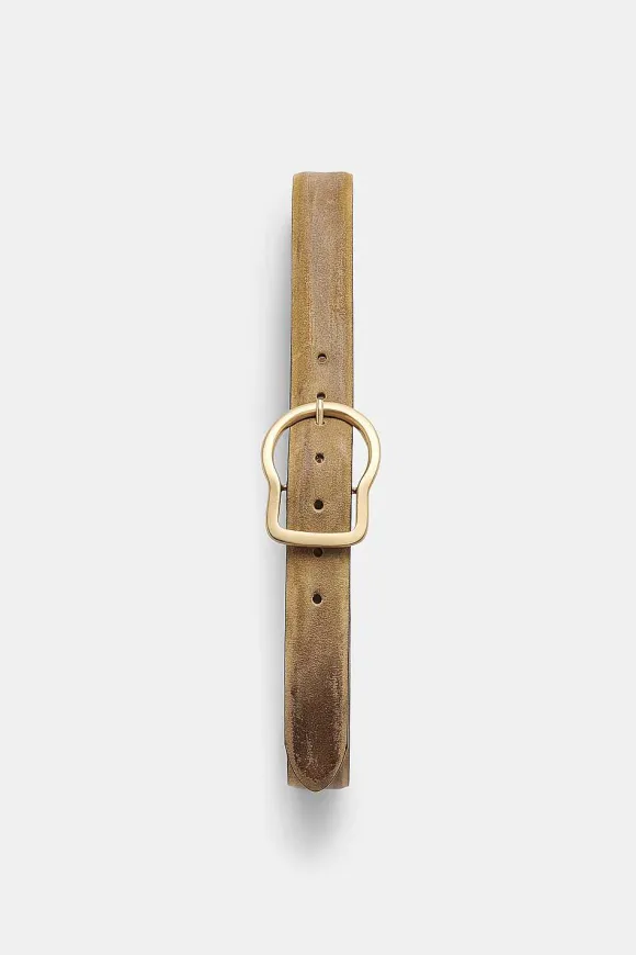 Gürtel | Dorothee Schumacher Waxed Statement Waxed Suede Belt Camel