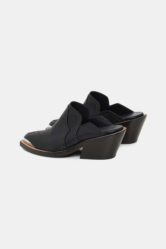 Schuhe | Dorothee Schumacher Western Shine Mule Cowboy Pure Black