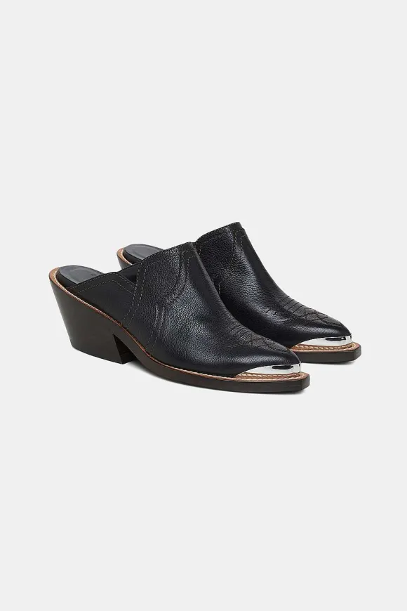 Schuhe | Dorothee Schumacher Western Shine Mule Cowboy Pure Black